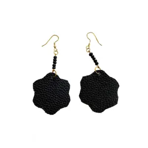 Leather Flowers Earrings