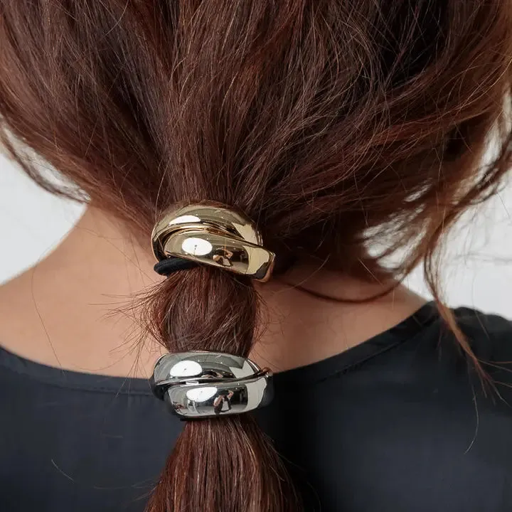 Limlim - Bold Crossover Hair Tie (Gold)