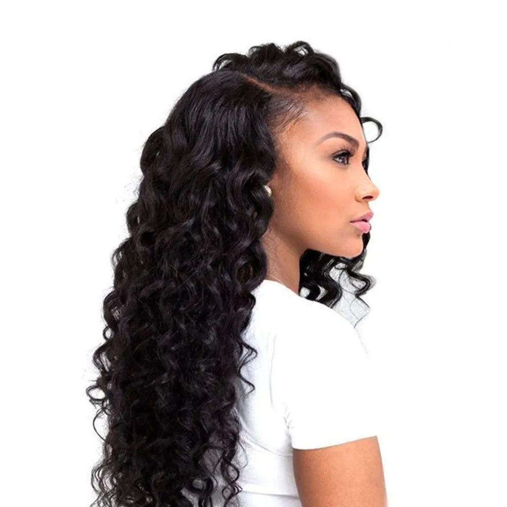 Loose Wave 4 Bundles With 5x5 Lace Closure 100% Unprocessed Virgin Human Hair