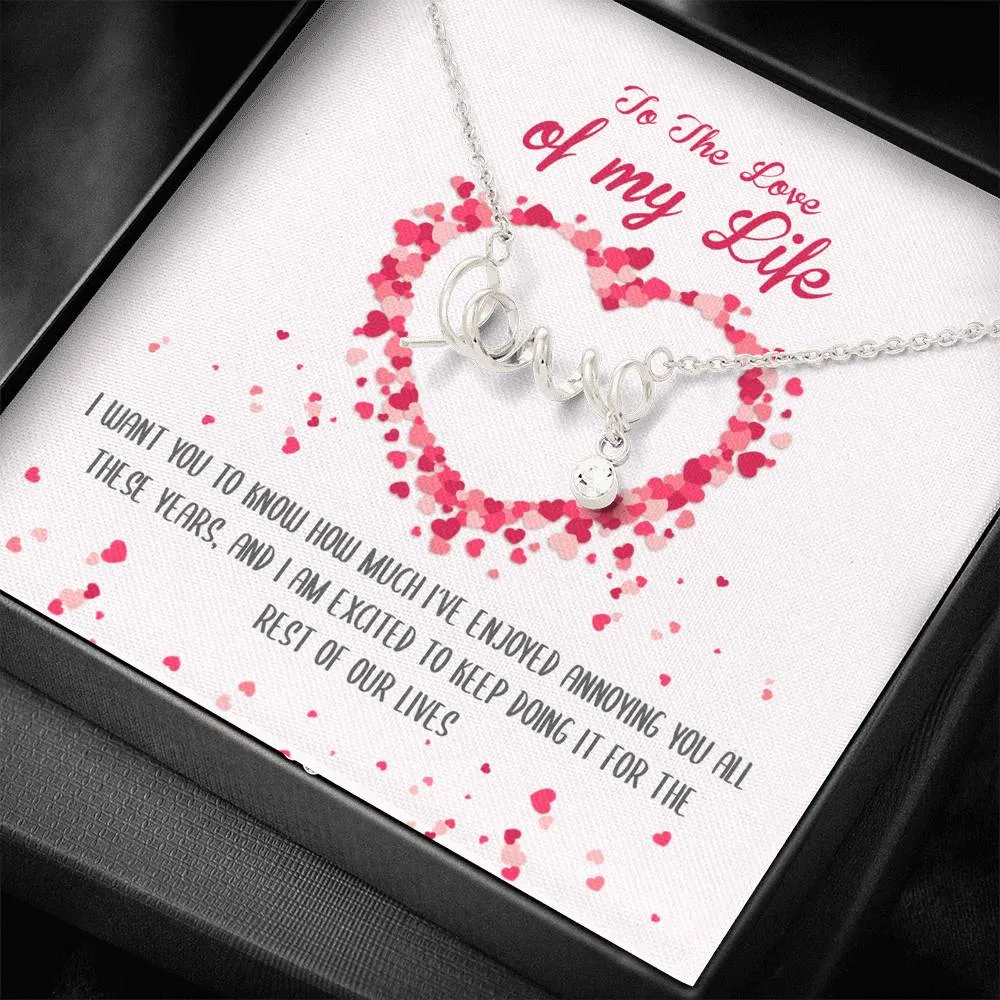 Love of My Life Love Necklace