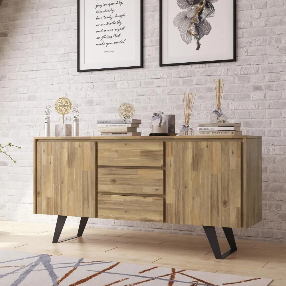 Lowry Sideboard Buffet in Acacia