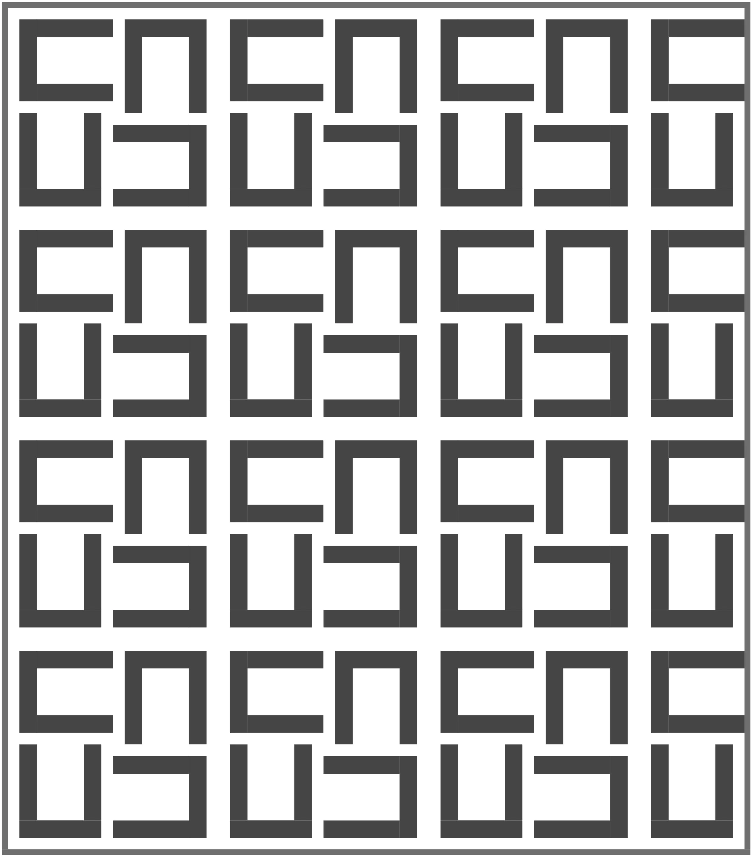 Magnetic Quilt Block Pattern