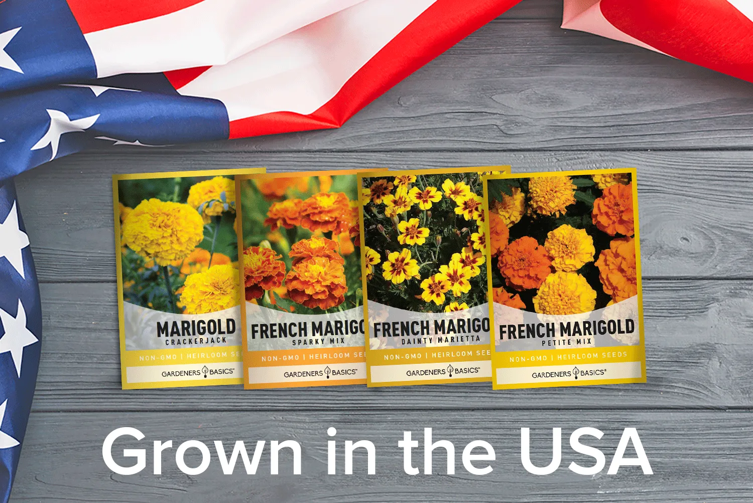 Marigold Seeds For Planting | 4 Variety Pack