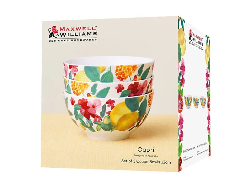 Maxwell & Williams Capri Coupe Bowl Set of 3 12cm YD0080
