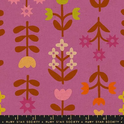 Meadow Canvas in Wildflower -- Favorite Flowers by Ruby Star Society -- Moda Fabric