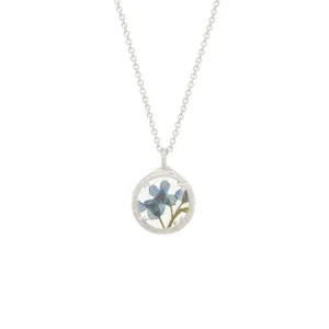 Mini Silver Forget Me Not Necklace