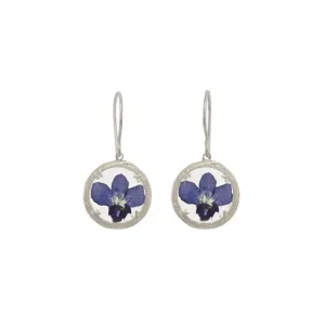 Mini Silver Lobelia Earrings