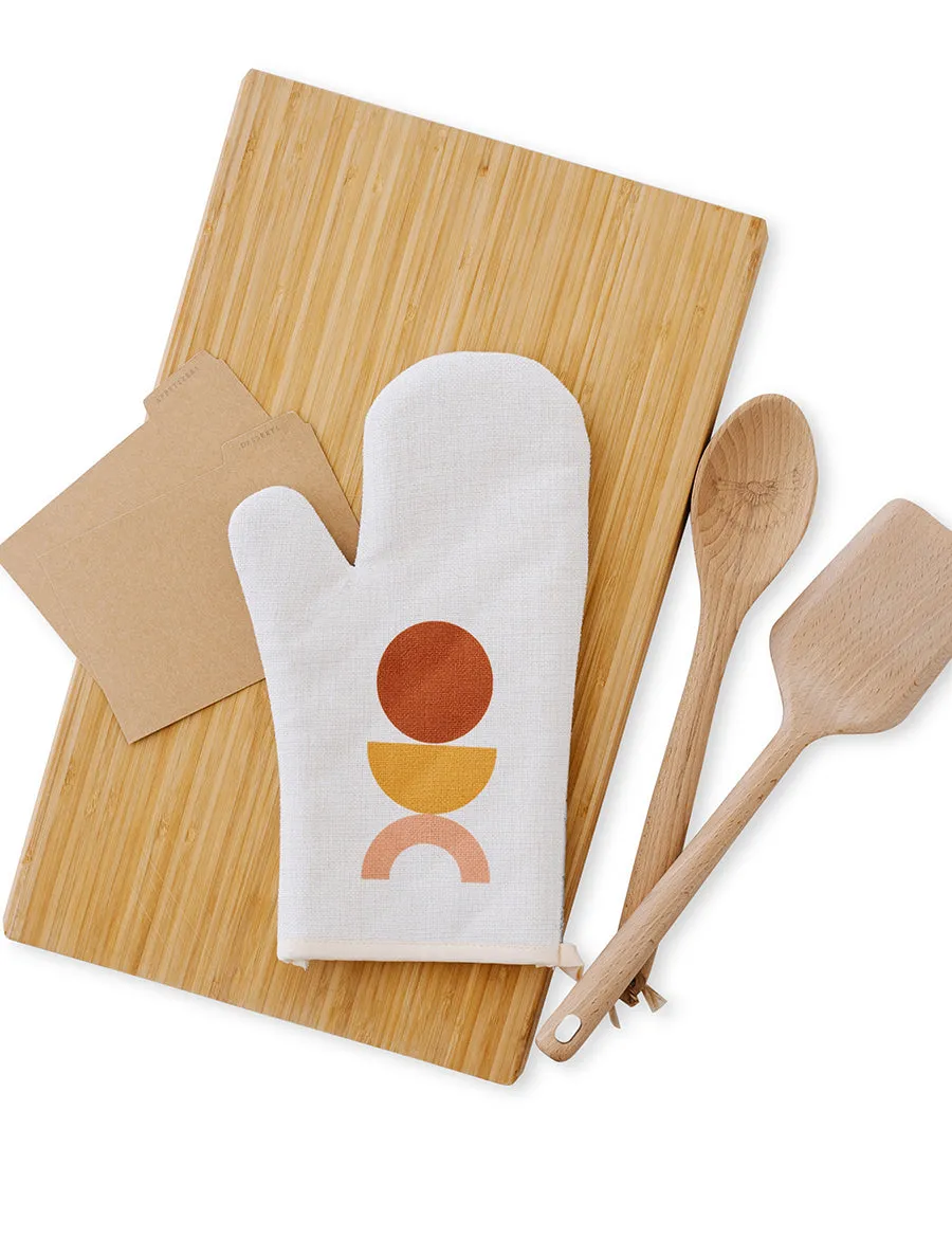 Modern Boho Geometric Oven Mitt, College Student Gift, Mother's Day Gift,Christmas Gift