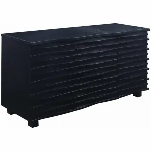 Modern Contemporary Accent Cabinet in Black