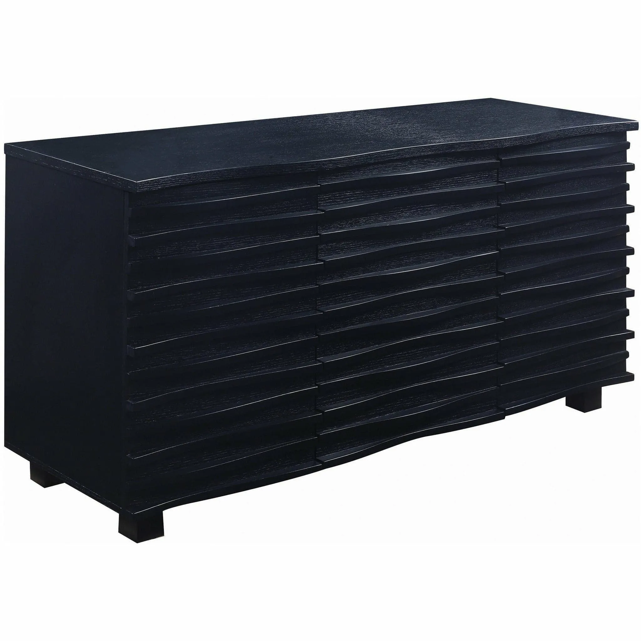Modern Contemporary Accent Cabinet in Black