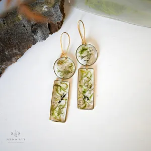 Modern Moss Earrings