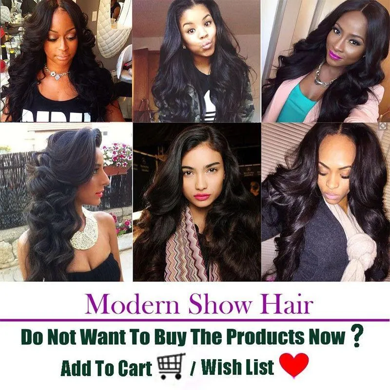 Modern Show 12A Great Quality Unprocessed Virgin Peruvian Body Wave Natural Black Human Hair 4 Bundles
