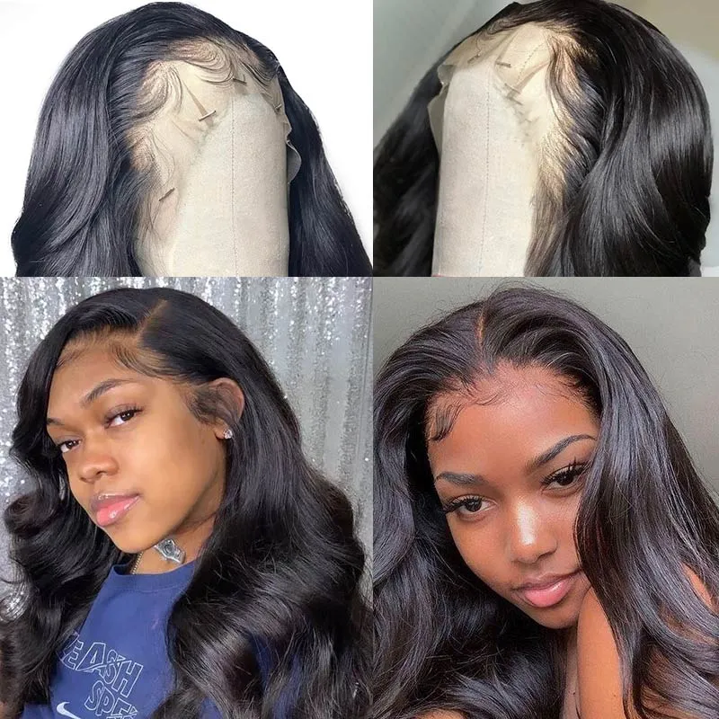 Modern Show 150 Density Brazilian Body Wave Transparent 360 Lace Wigs Human Hair With Baby Hair