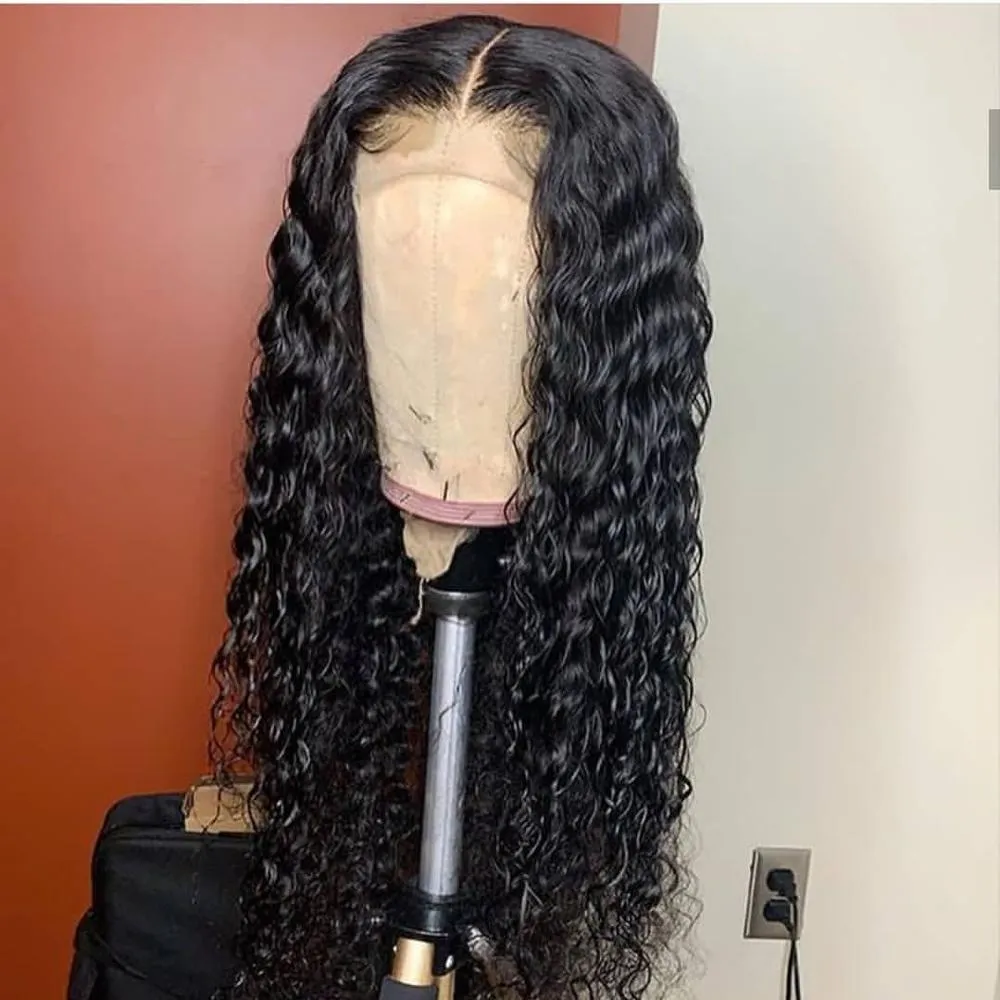 Modern Show 4x4 Water Wave Lace Closure Wig With Baby Hair