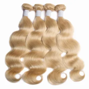 Modern Show 613 Blonde Hair Weave Brazilian Body Wave Human Hair 4 Bundles