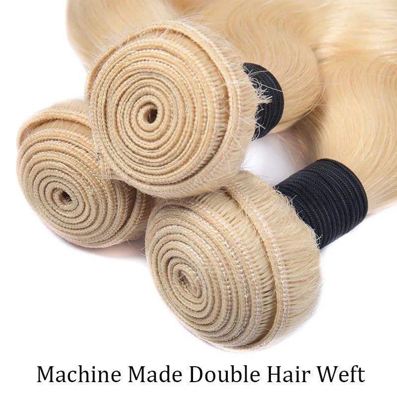 Modern Show 613 Blonde Hair Weave Brazilian Body Wave Human Hair 4 Bundles