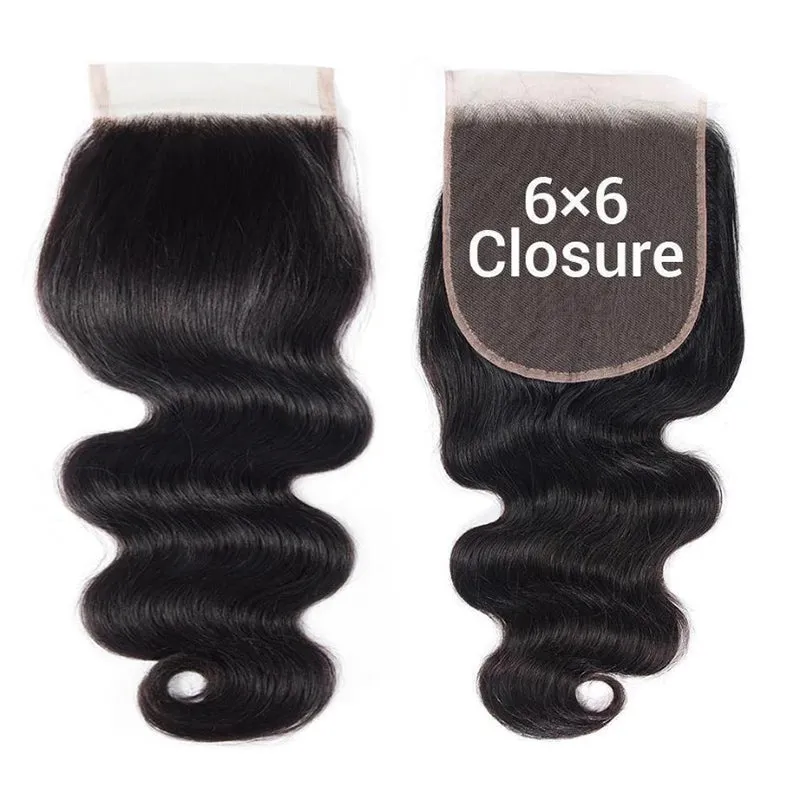 Modern Show 6x6 Body Wave Closure Remy Human Hair
