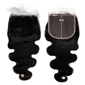 Modern Show 6x6 Body Wave Closure Remy Human Hair