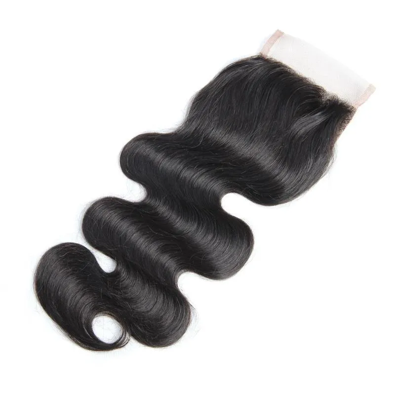 Modern Show Brazilian Body Wave Swiss Lace Closure With Baby Hair Virgin Human Hair