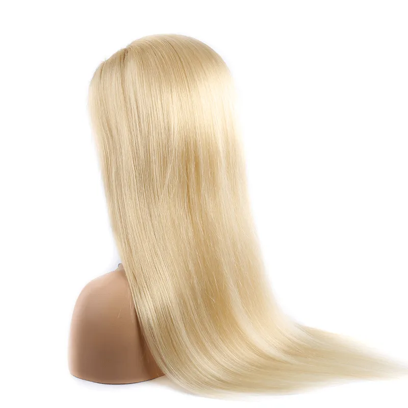 Modern Show Brazilian Straight 613 Blonde 13*6 Transparent Lace Front Human Hair Wigs For Women