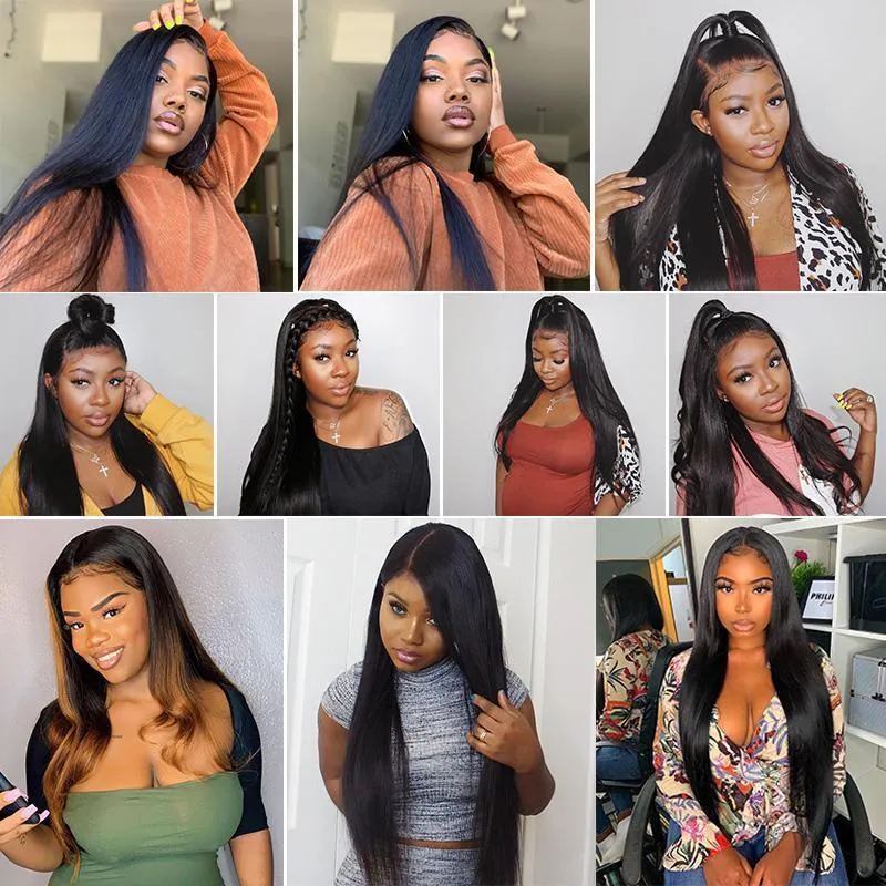 Modern Show Peruvian Straight Remy Human Hair 5x5 Lace Closure Free Part Pre Plucked With Baby Hair