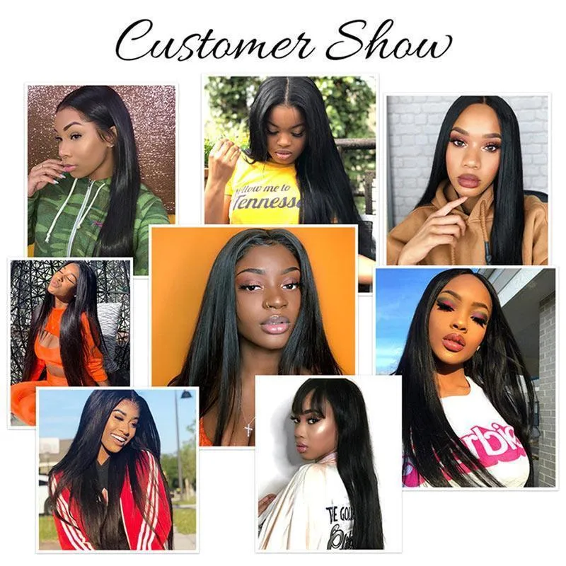 Modern Show Straight 4x4 Lace Closure Wig Malaysian Human Hair For Sale