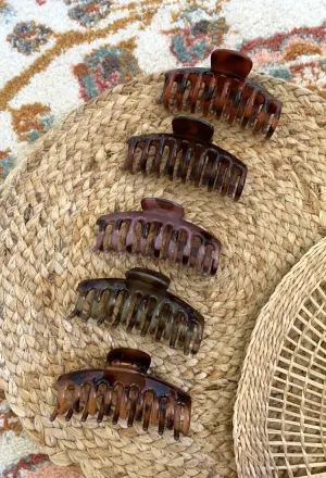 Modern Tortoise Hair Claw 5 Pack