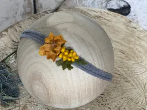 Mustard dainty tieback