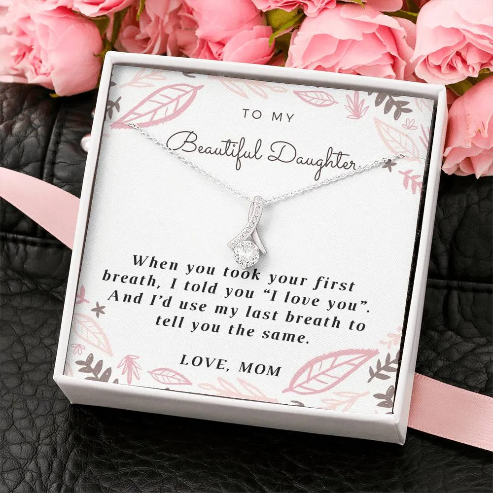 My beautiful daughter-Alluring Beauty Solitaire Necklace