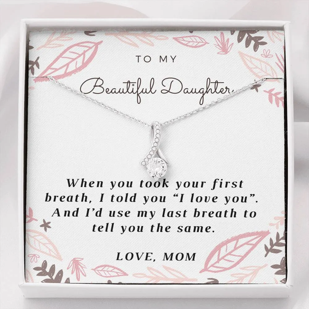 My beautiful daughter-Alluring Beauty Solitaire Necklace