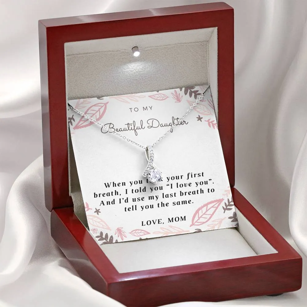 My beautiful daughter-Alluring Beauty Solitaire Necklace