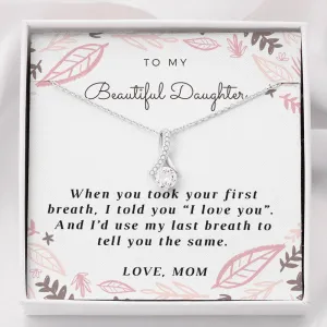 My beautiful daughter-Alluring Beauty Solitaire Necklace