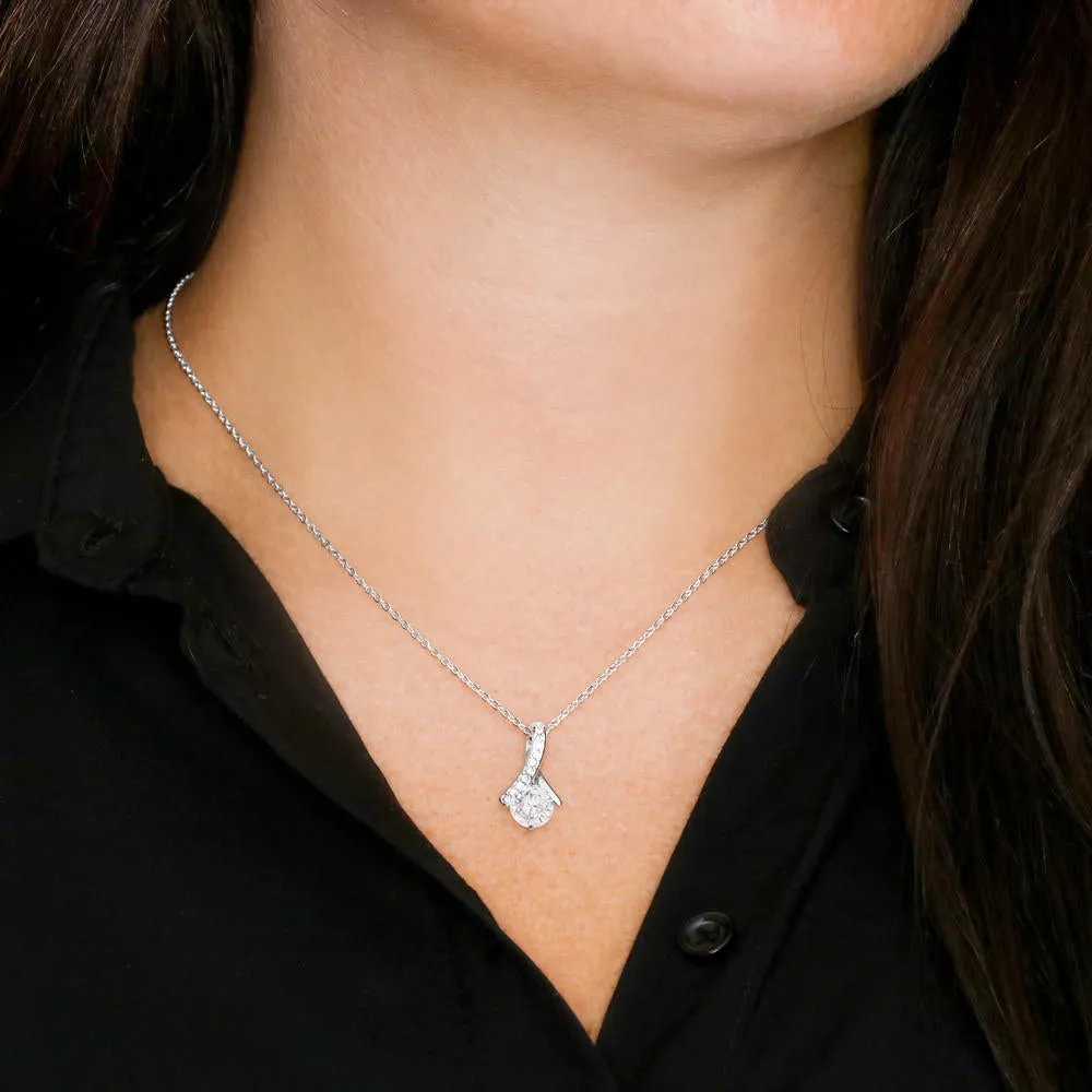 My beautiful daughter-Alluring Beauty Solitaire Necklace