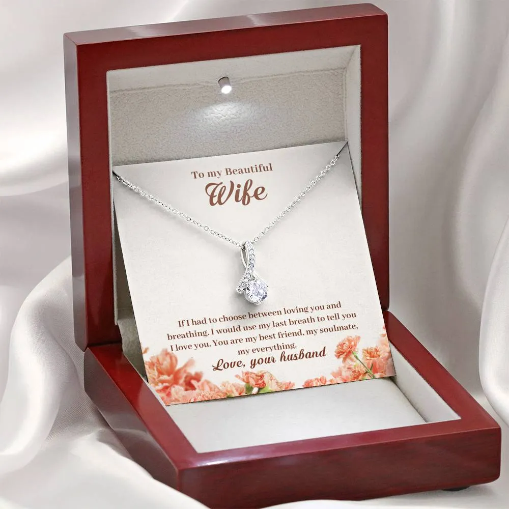 My everything-Alluring Beauty Solitaire Necklace for Wife