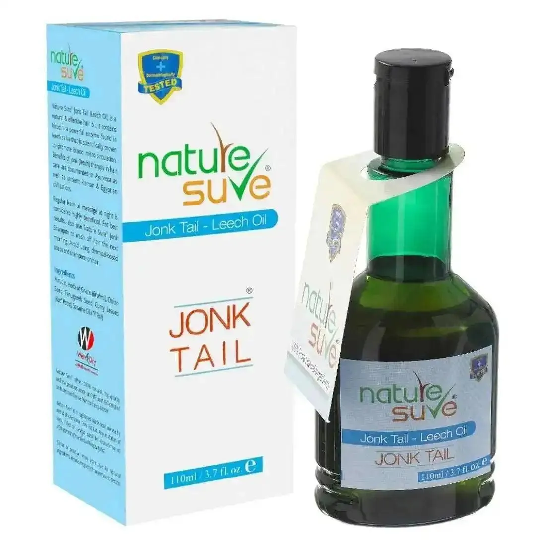 Nature Sure Combo: Jonk Tail 110ml and Jonk Shampoo Hair Cleanser 300ml for Men and Women