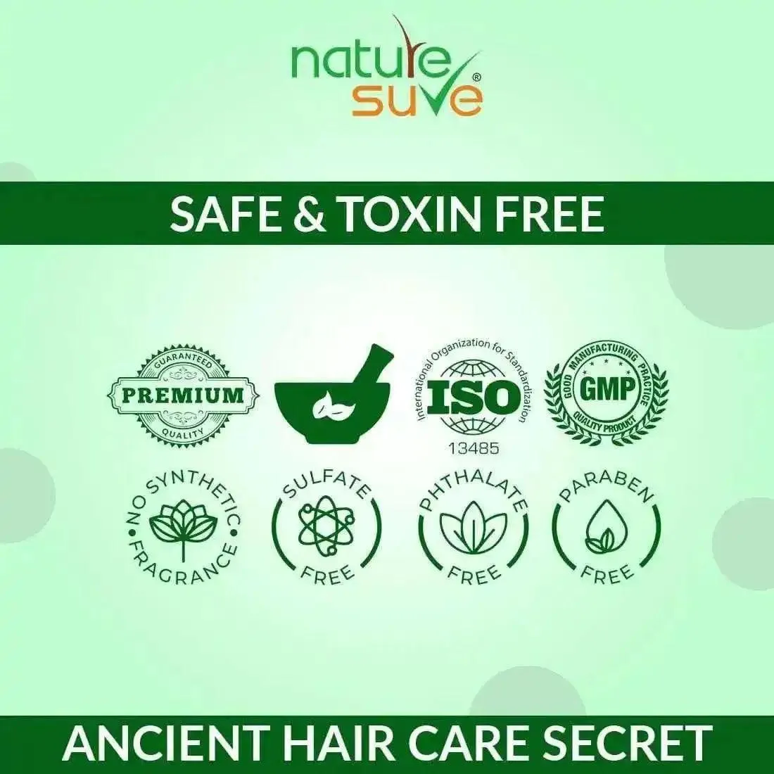 Nature Sure Combo: Jonk Tail 110ml and Jonk Shampoo Hair Cleanser 300ml for Men and Women