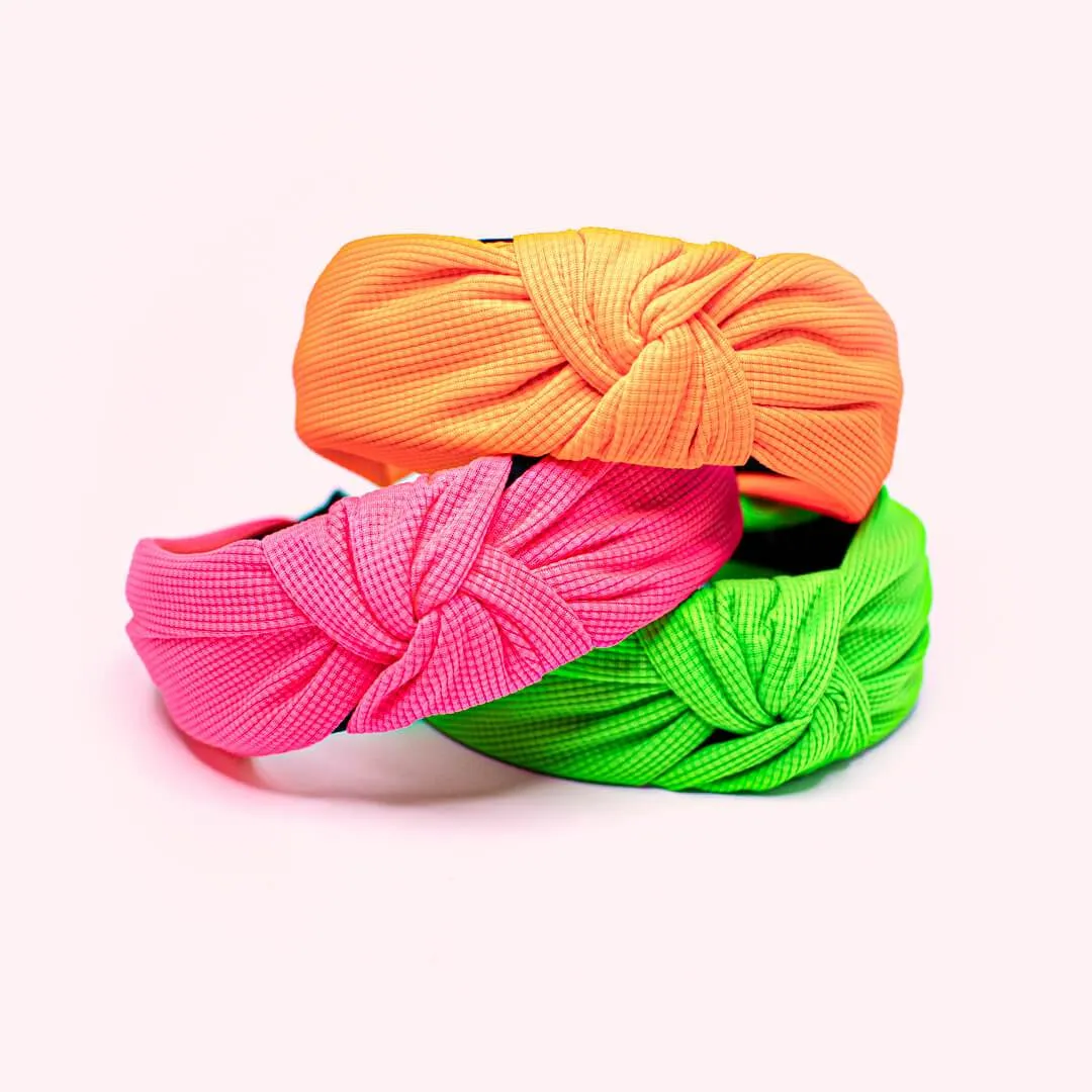 Neon Color Knotted Headbands for Women | Elektra Model