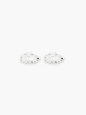Oda Mini Hoops - Silver