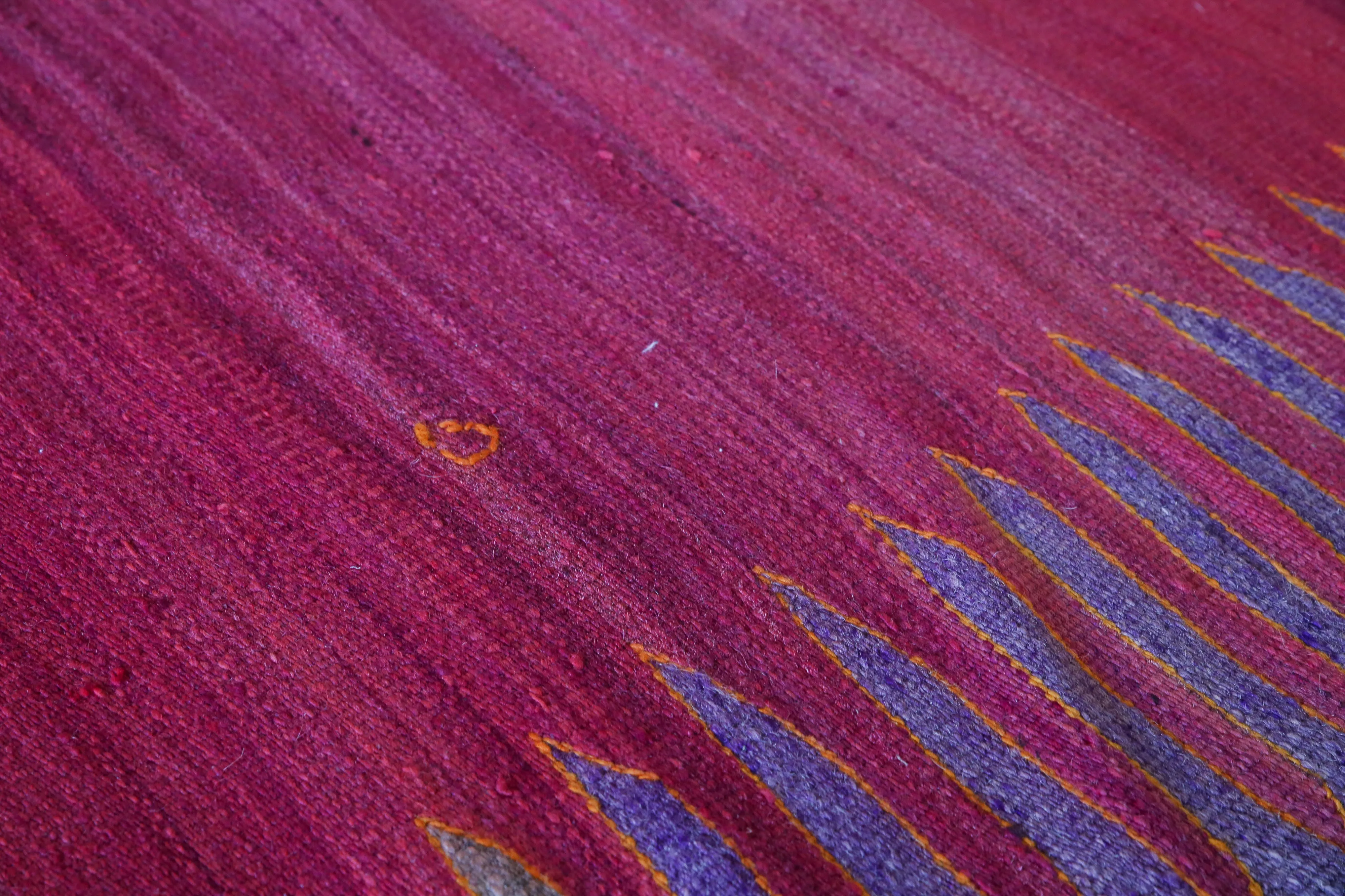 Old Bodrum Bos Kilim 4.4x6.7ft