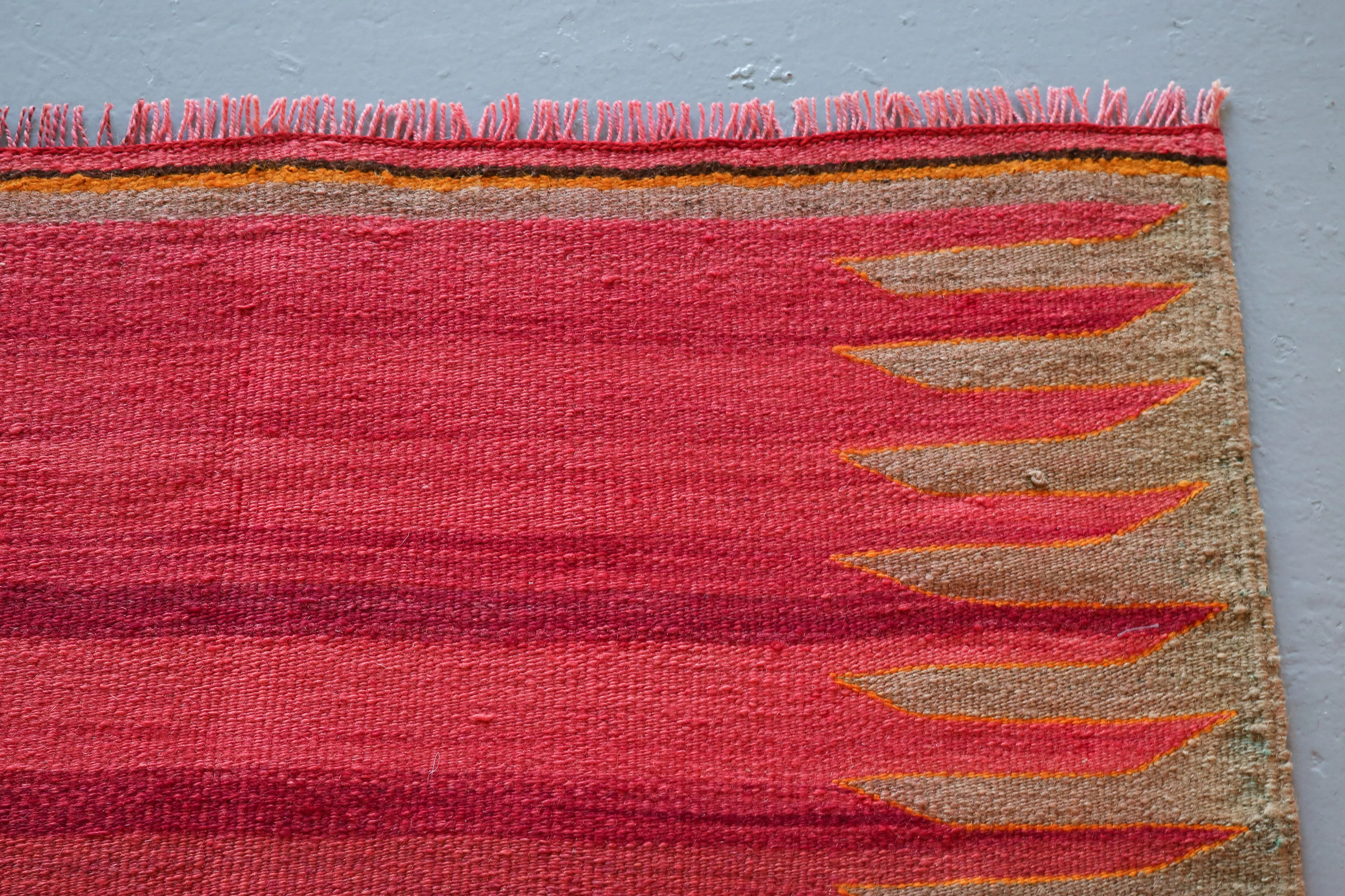 Old Bodrum Bos Kilim 4.4x6.7ft