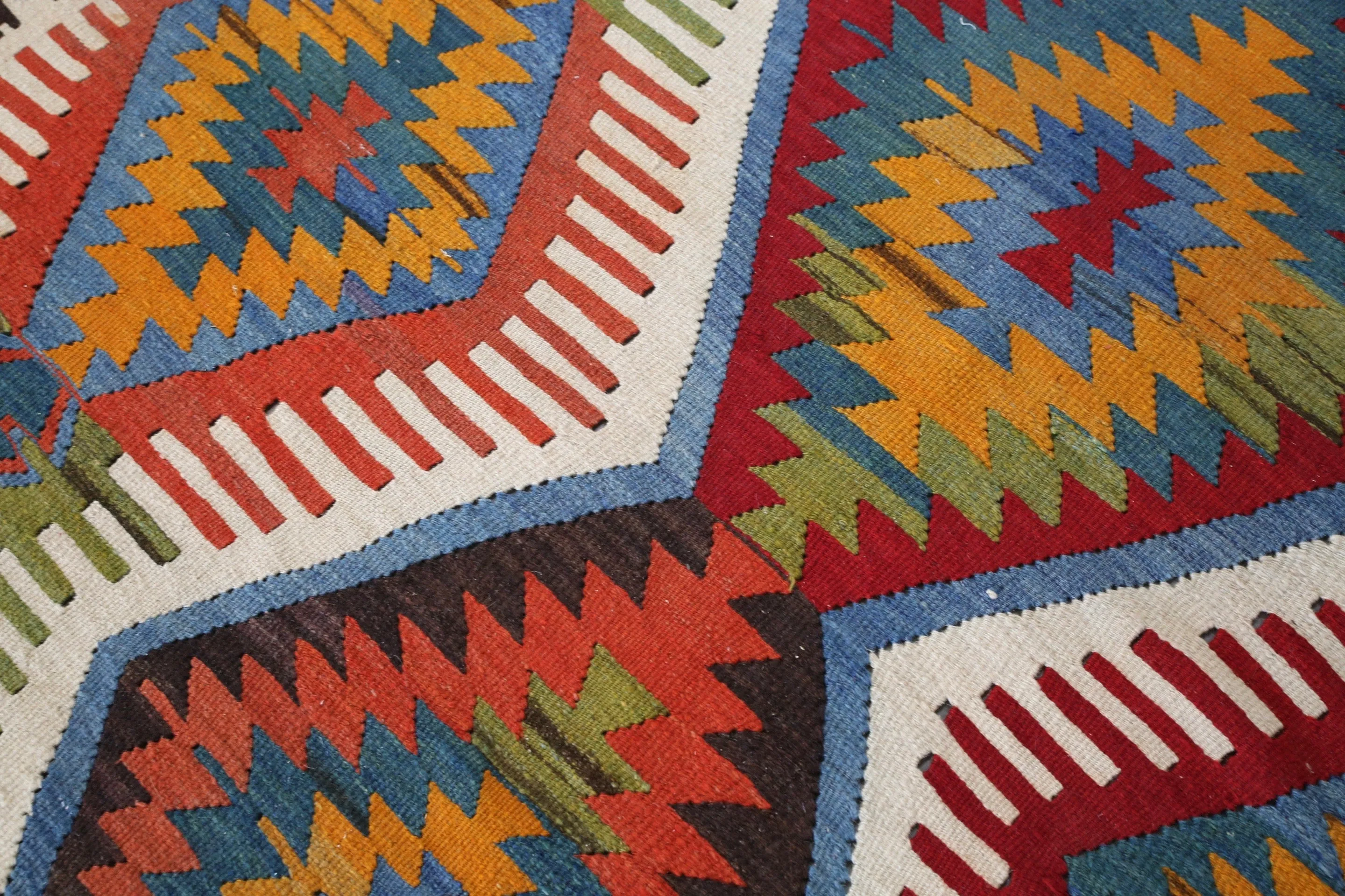 Old Denizli Cal Kilim 5.10ftx9.4ft