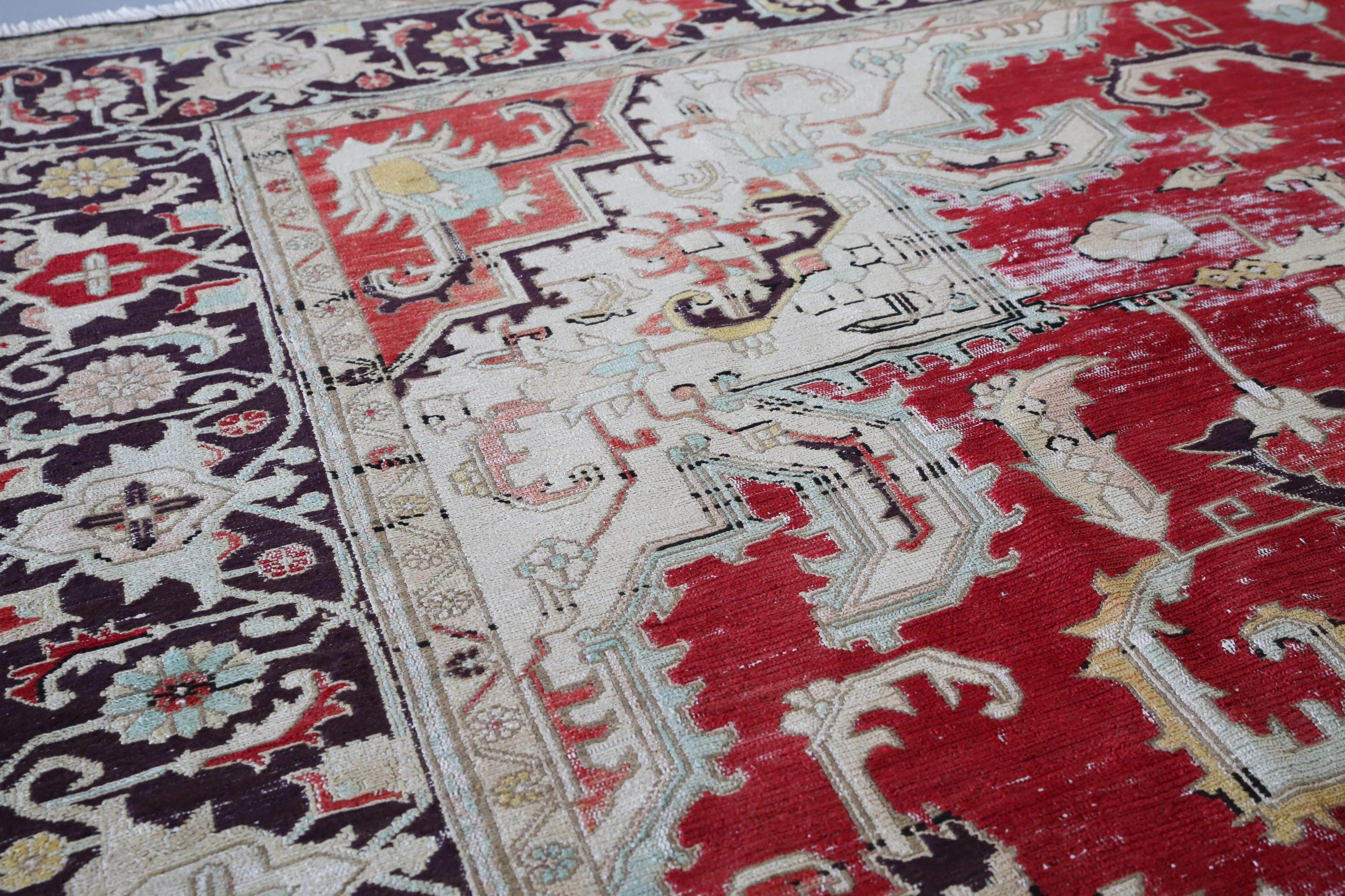Old Eastern Sumac Kilim 6.7ftx9.4ft