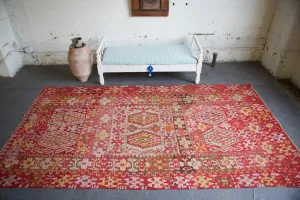 Old Oushak Esme Kilim Rug 5'.11" x 10'.10"