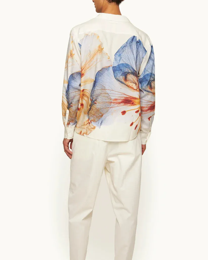 Orlebar Brown Grasmoor LS Shirt - White Sand