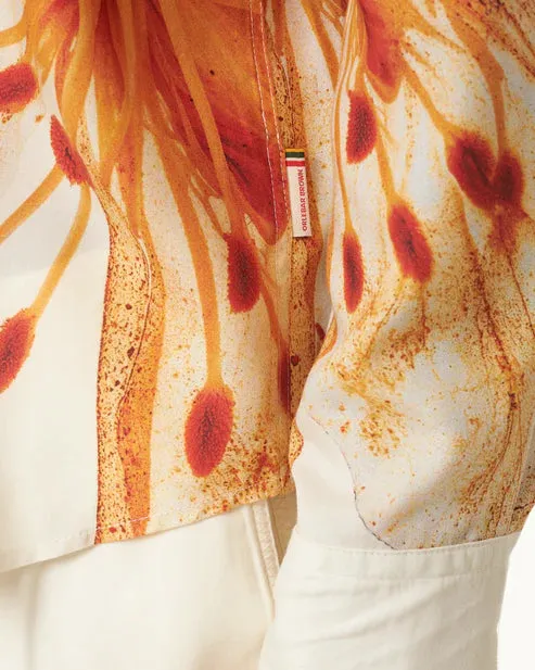 Orlebar Brown Grasmoor LS Shirt - White Sand