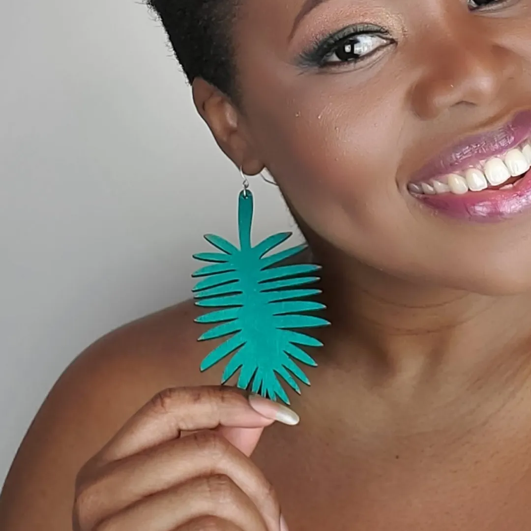 Palm Leaf Earring