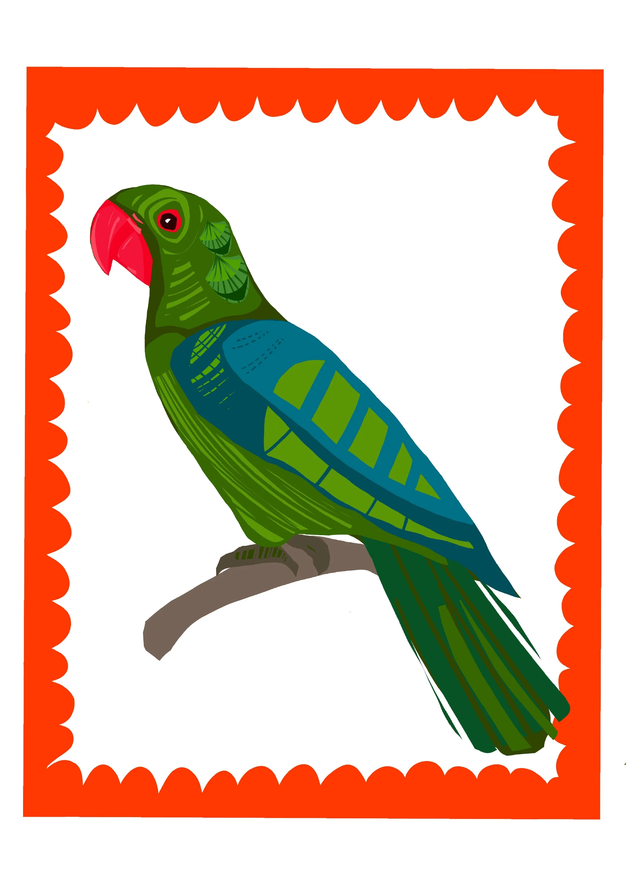 PARROT 3- ORIGINAL LIMITED EDITION FINE ART GICLEE PRINT