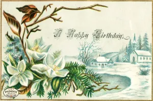 PDXC10939 -- Flower Cards Happy Birthday