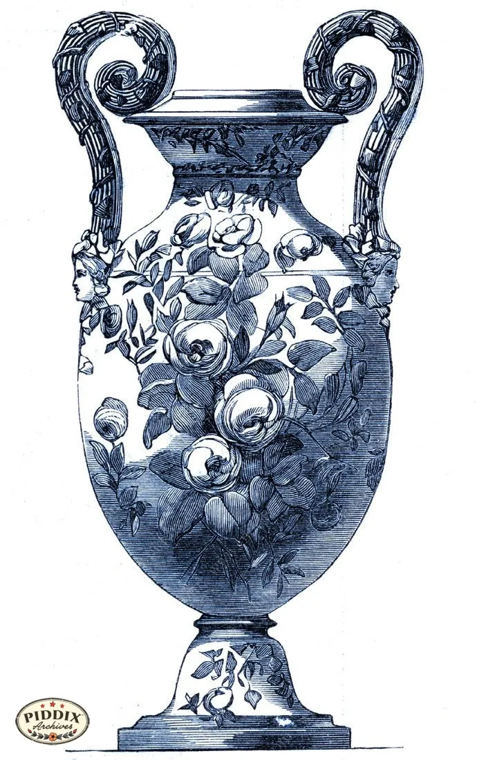 PDXC18890b -- Chinoiserie Vases