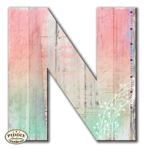 PDXC19101 -- Wooden Letter "N"